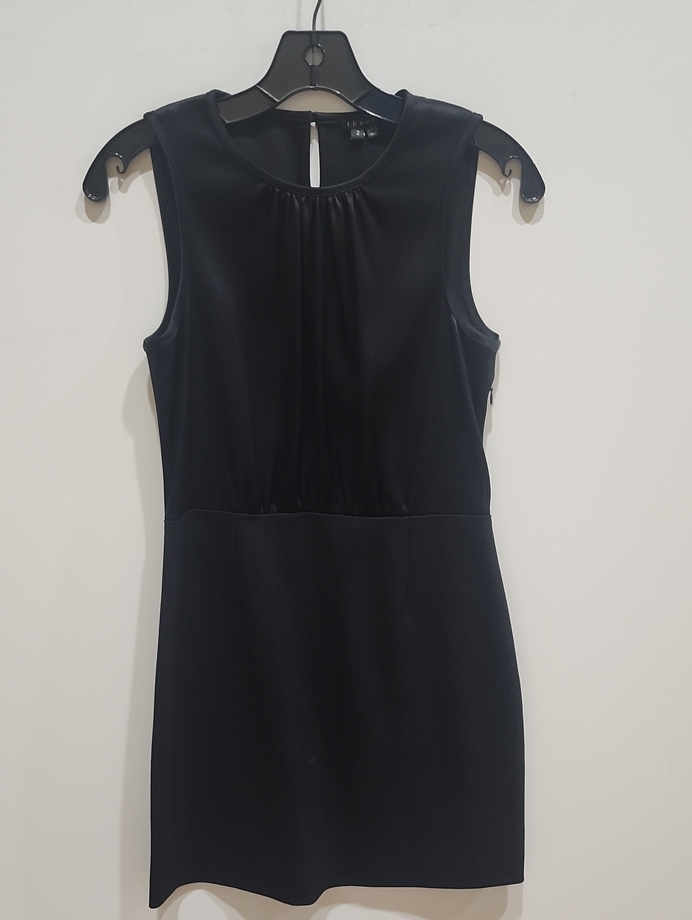 Theory Black Sleeveless Mini Dress